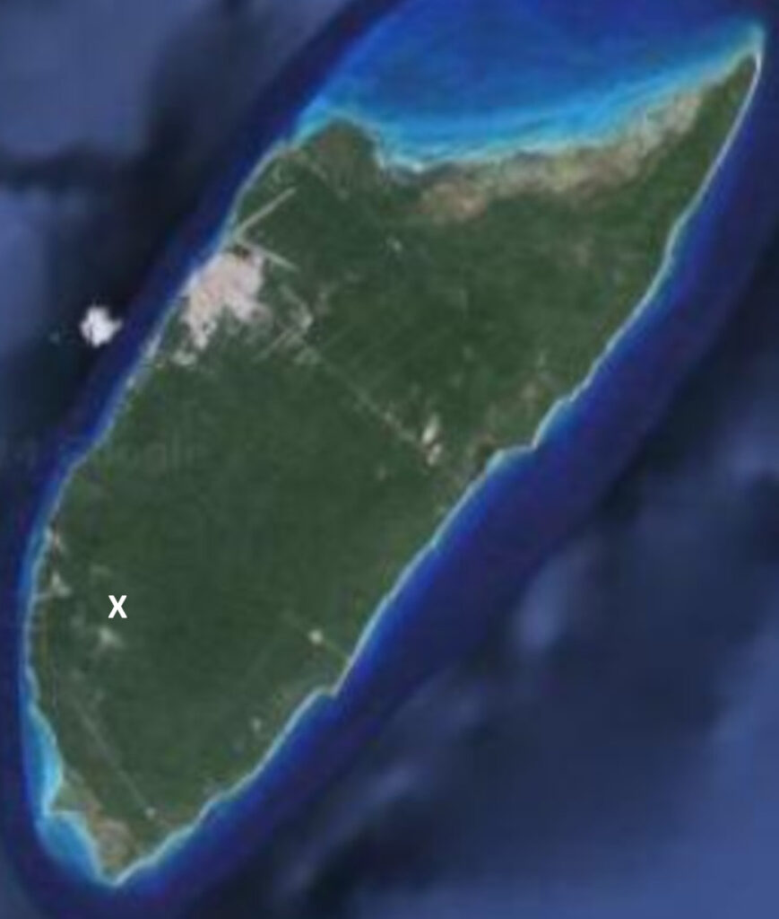 location of chempita cenote cave system beneath the jungle of cozumel